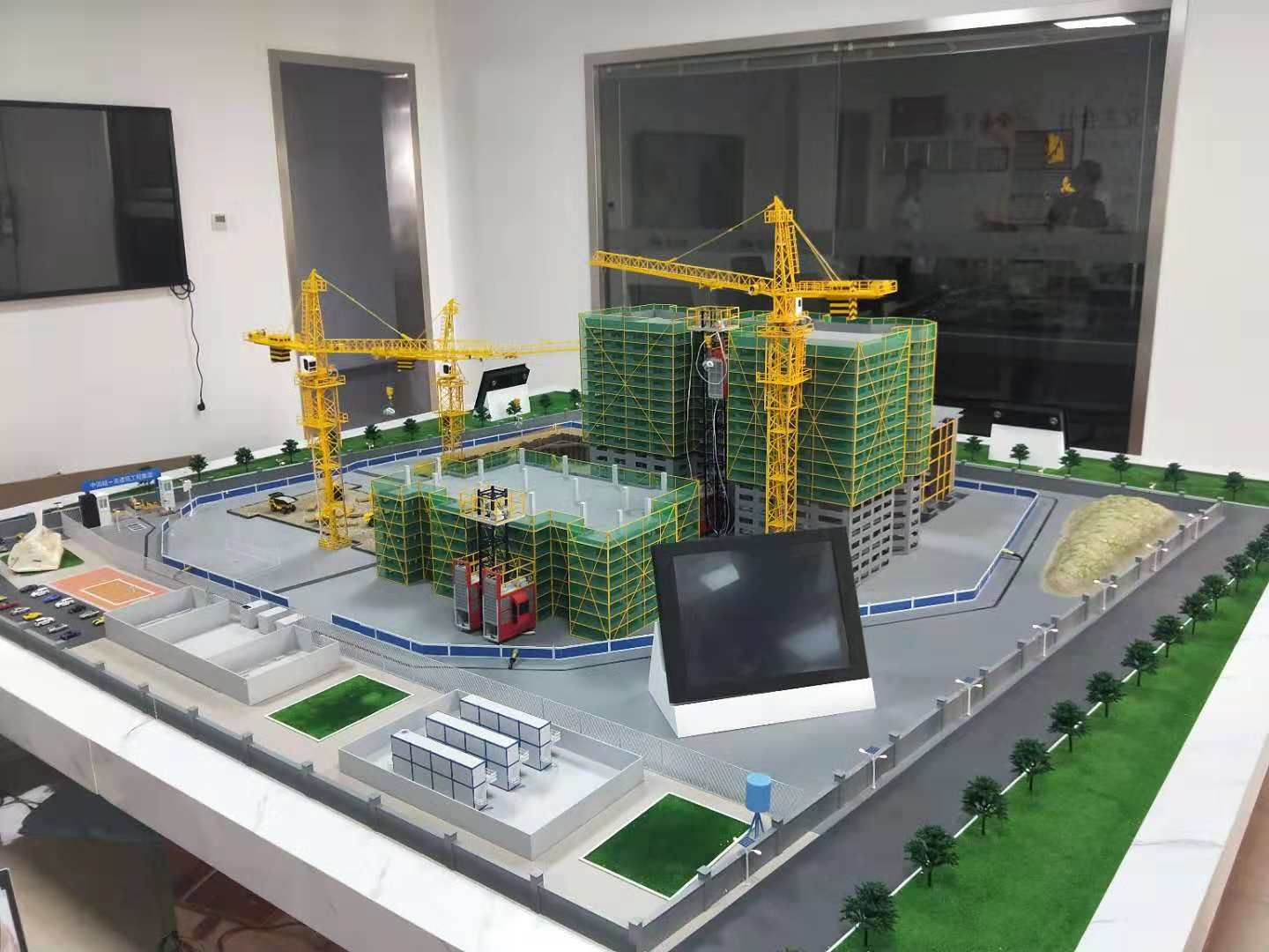 屏南县建筑施工场景模型